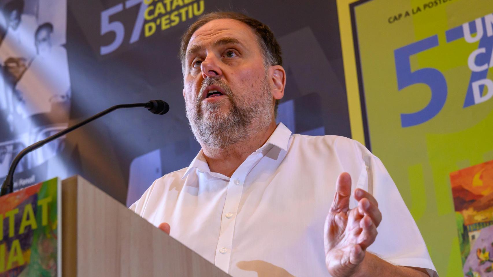 Oriol Junqueras, en la Universitat Catalana d'Estiu