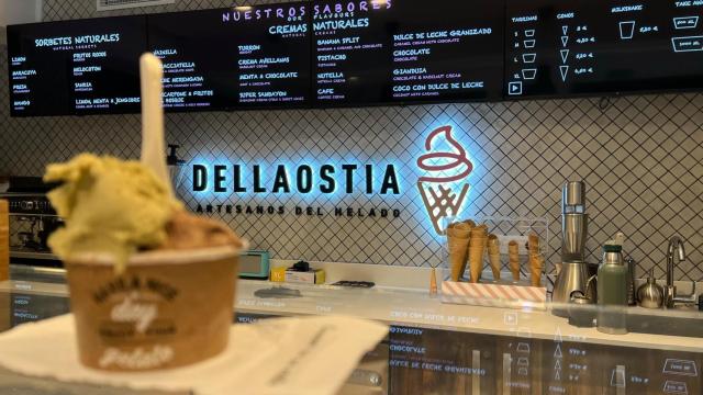 Imagen de un dulce de Dellaostia, la mejor heladería artesana de Barcelona