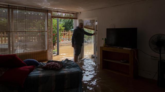 Inundación en les Cases d'Alcanar, en septiembre de 2023