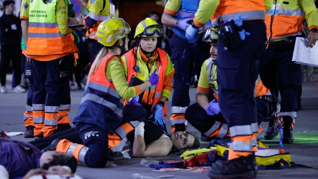 Efectivos del Sistema de Emergencias Médicas (SEM) en Barcelona