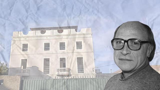 Lluís Tó, rector de los Jesuitas de Sarrià, con el 'palacete de la pederastia' de fondo