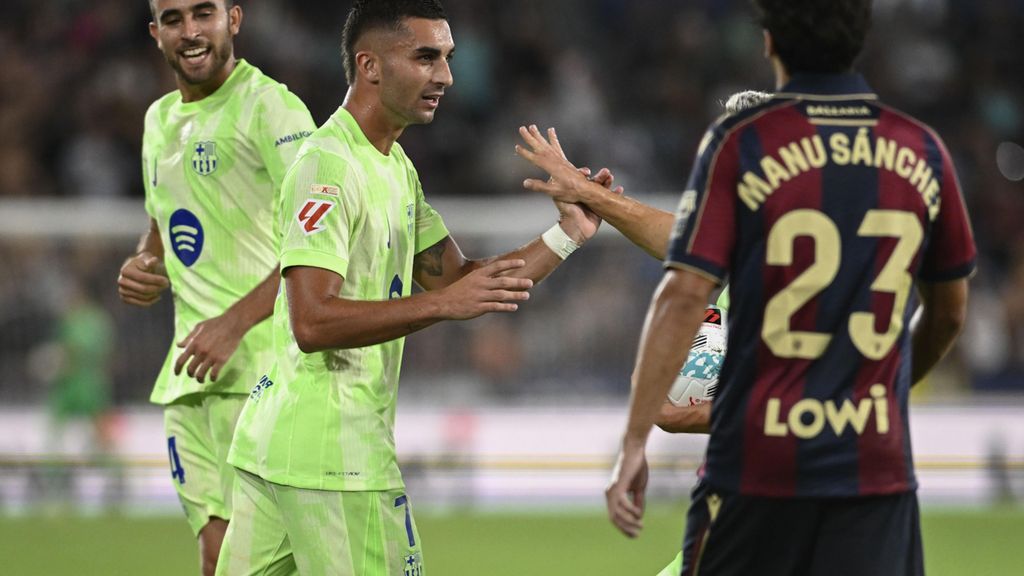 Ferran Torres marca el gol del empate del Barça contra el Levante UD