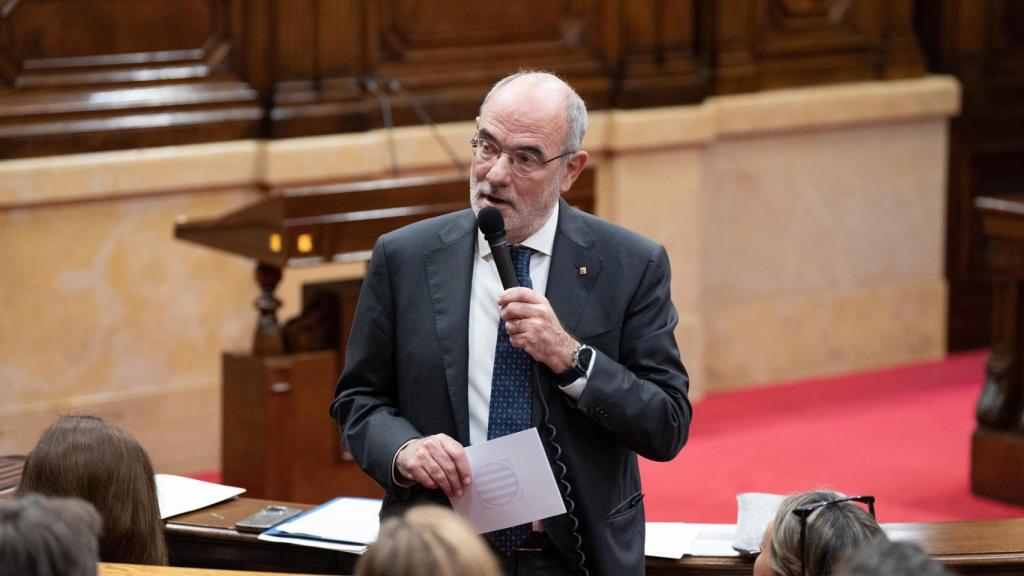 El conseller Jaume Duch, en el Parlament