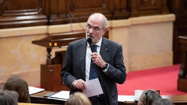 El conseller Jaume Duch, en el Parlament