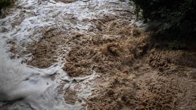 Súria durante las precipitaciones provocadas por el temporal en la provincia de Barcelona, a 12 de julio de 2025, en Cubelles, Barcelona