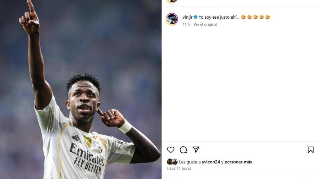 El mensaje de Vinicius en redes sociales tras un nuevo recital de gestos y provocaciones contra el Real Oviedo