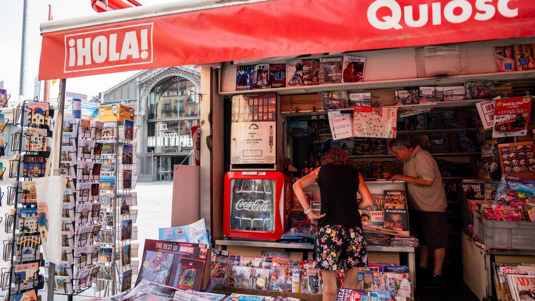 El Quiosc del Born, aún regentado por Juan Viso