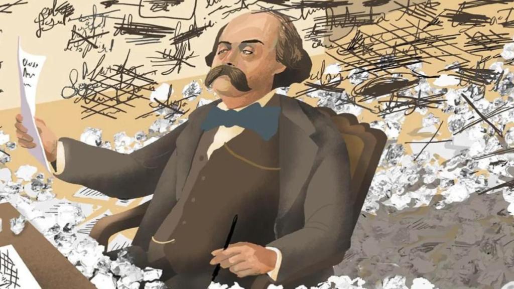 El novelista francés Gustave Flaubert