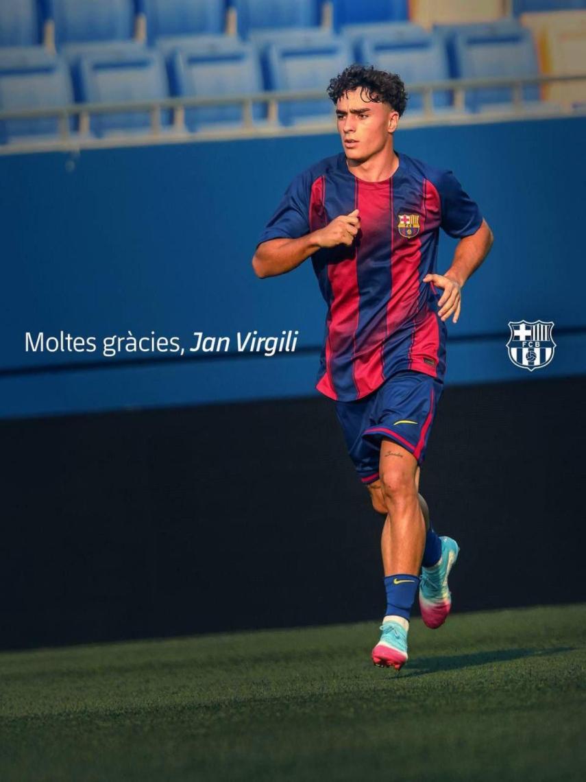 El FC Barcelona comunica la venta de Jan Virgili al RCD Mallorca