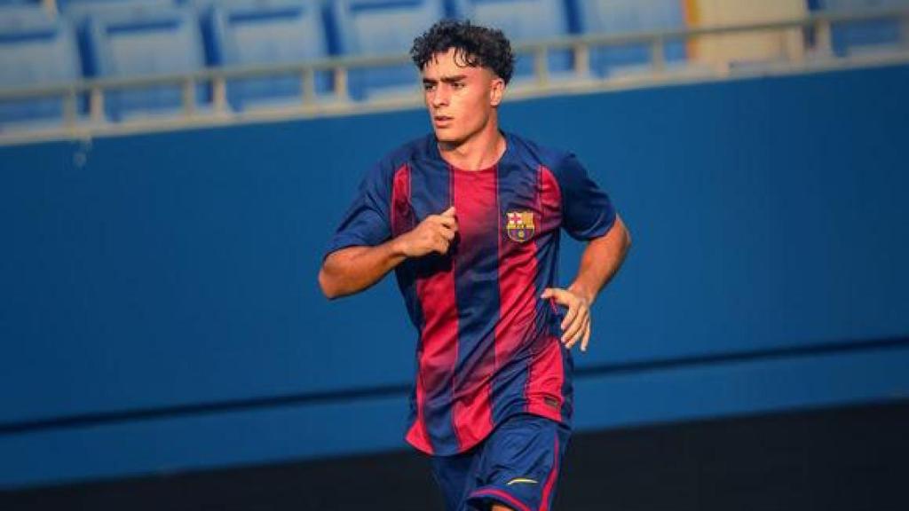 Jan Virgili, futbolista del Barça en una foto d'arxiu