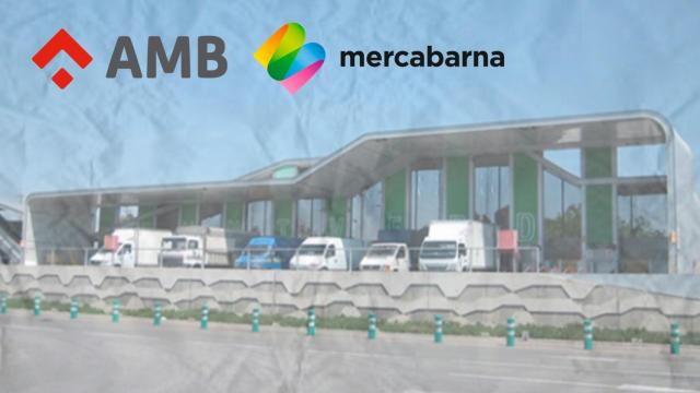 Fotomontaje de una planta de residuos de AMB y Mercabarna