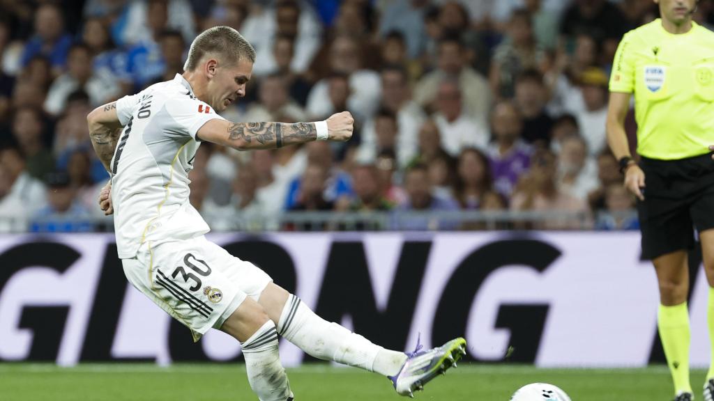 Franco Mastantuono, durante el Real Madrid-Mallorca