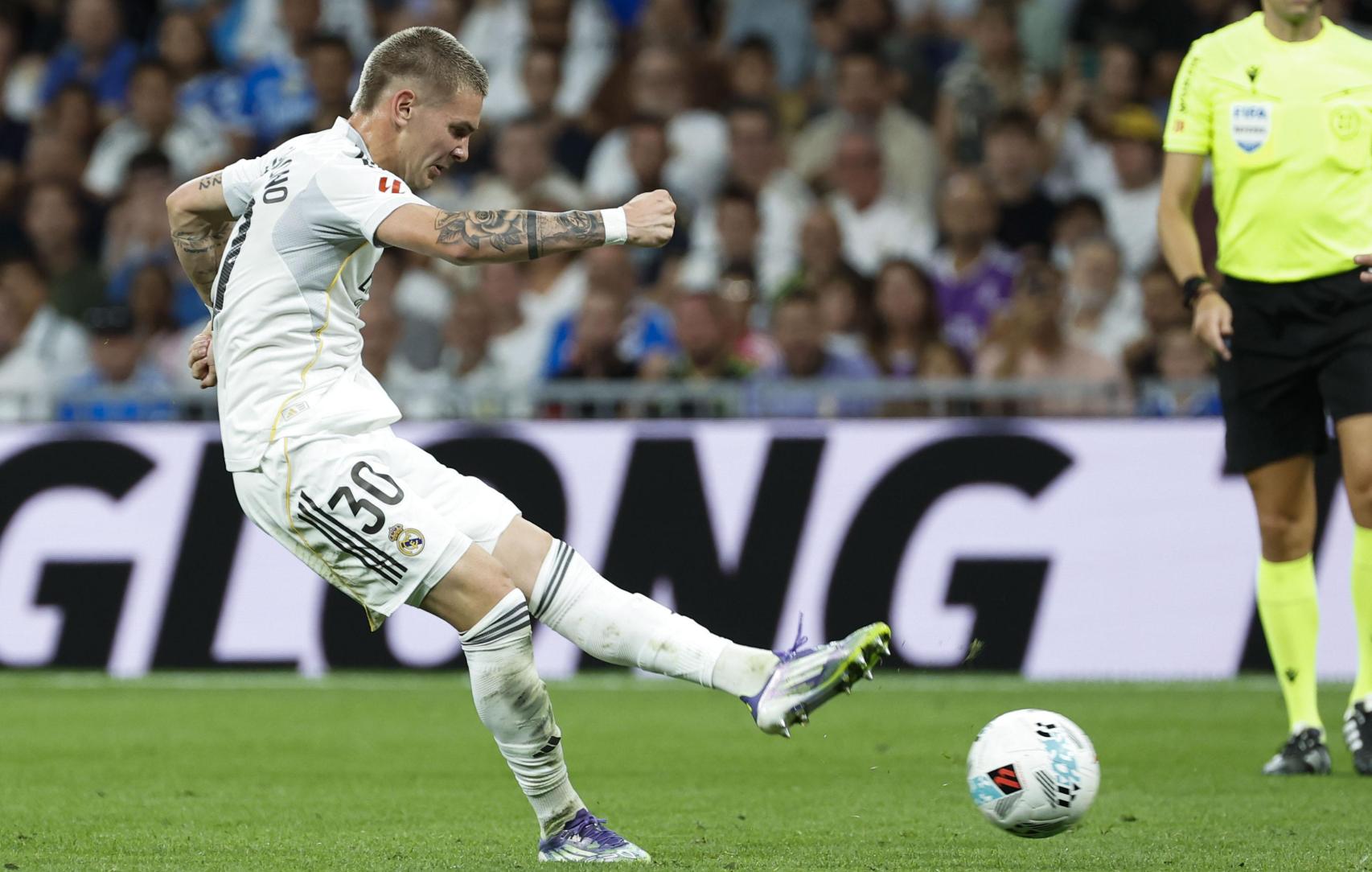 Franco Mastantuono, durante el Real Madrid-Mallorca