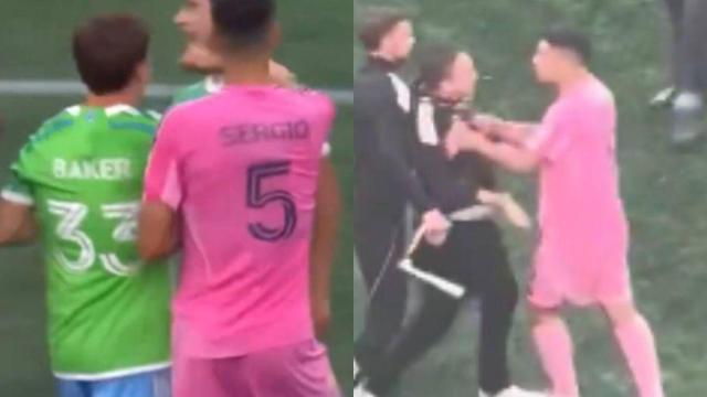 Sergio Busquets y Luis Suárez agreden a rivales tras perder la final de la Leagues Cup