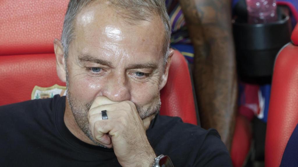 Hansi Flick, decepcionado por el partido del Barça en Vallecas