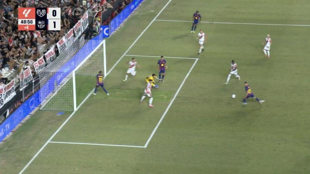 La ocasión de gol que Dani Olmo falló contra el Rayo