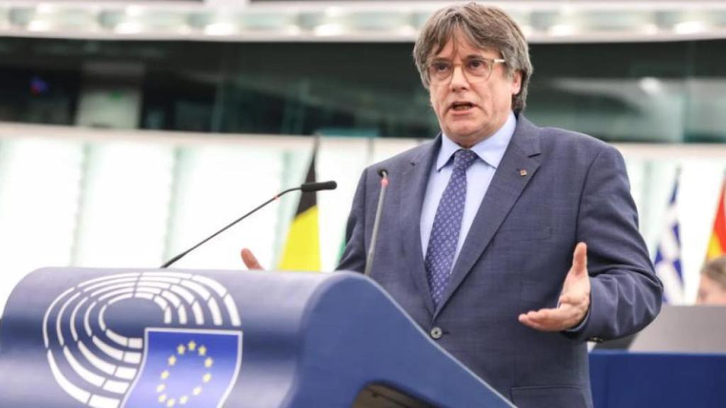 El expresidente de la Generalitat, Carles Puigdemont, huido en Bélgica desde 2017, durante su etapa de eurodiputado
