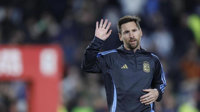 Leo Messi, emocionado en su último partido de eliminatorias para el Mundial con Argentina