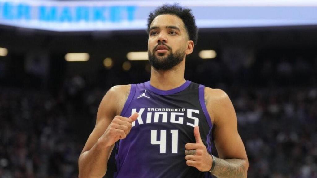 Trey Lyles, próximo fichaje del Real Madrid de basket, en un partido de la NBA con los Sacramento Kings
