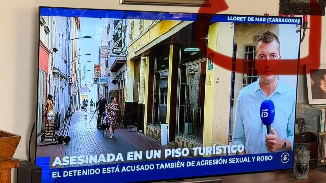 Imagen del gazapo cometido por Tele 5 hoy
