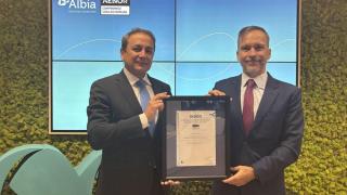 El director general de Grupo Albia, Daniel Palacios, y el CEO de Aenor, Rafael García Meiro