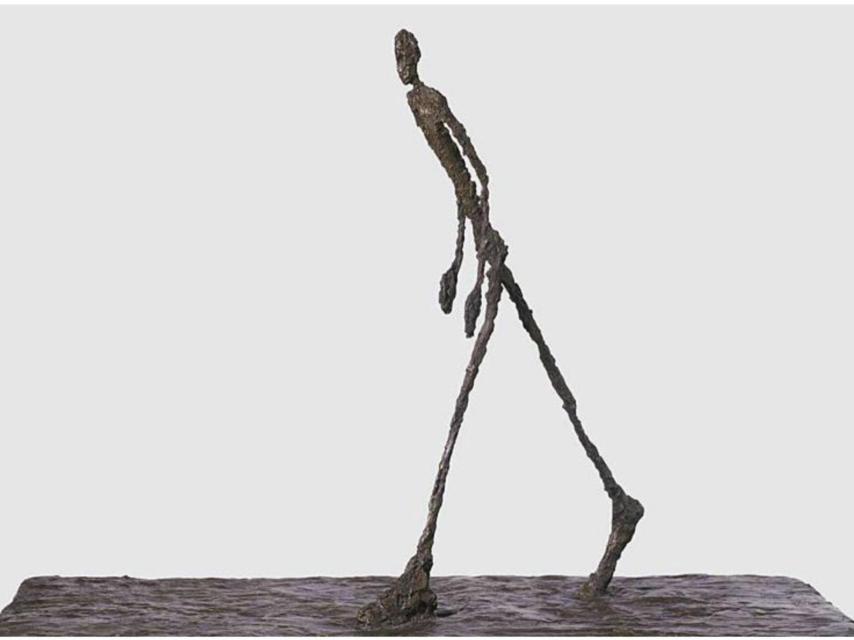 Hombre andando II, por Alberto Giacometti, 1960