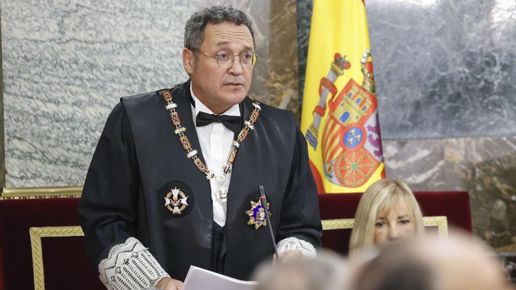 El fiscal general del Estado, Álvaro García Ortiz durante el tradicional acto de apertura del año judicial celebrado este viernes en el Tribunal Supremo en Madrid