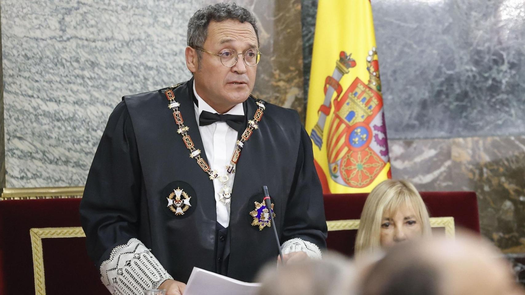 El fiscal general del Estado, Álvaro García Ortiz, en una imagen de archivo durante el tradicional acto de apertura del año judicial celebrado en el Tribunal Supremo