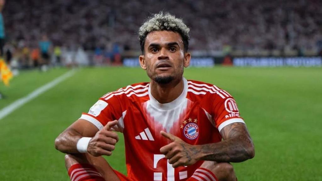 Luis Díaz celebra un gol amb el Bayern de Munic