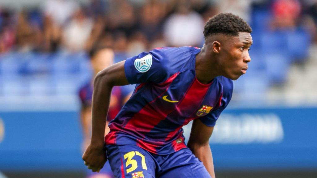 Sama Nomoko durante el Barça B-Porreres