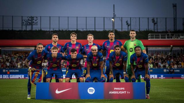 La alineación del Barça ante el Como, en el Gamper jugado en el Johan Cruyff