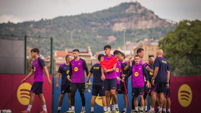 El Barça se entrena en la Ciutat Esportiva Joan Gamper