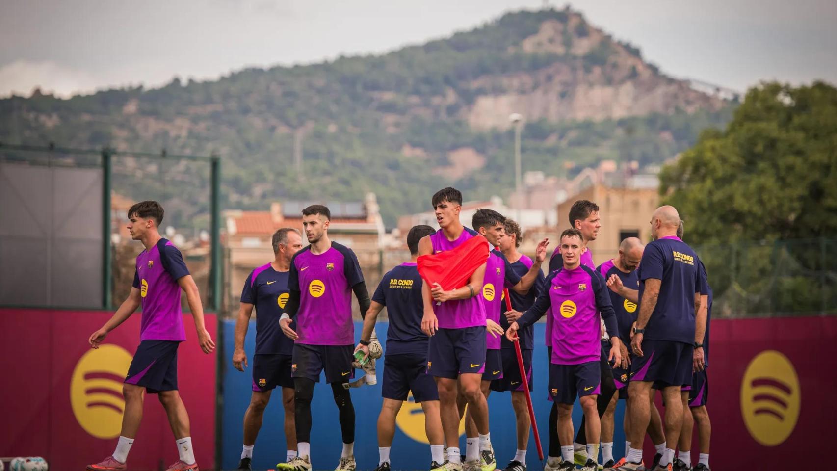 El Barça se entrena en la Ciutat Esportiva Joan Gamper