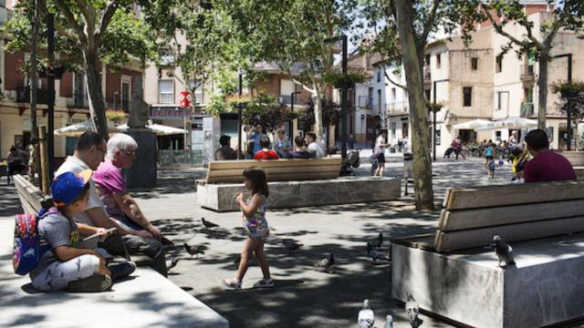 Plaza Eivissa del barrio de Horta