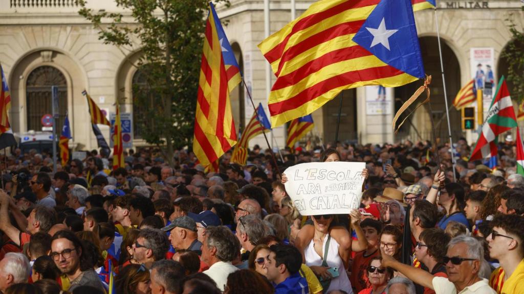Manifestación independentista con motivo de la Diada de 2025