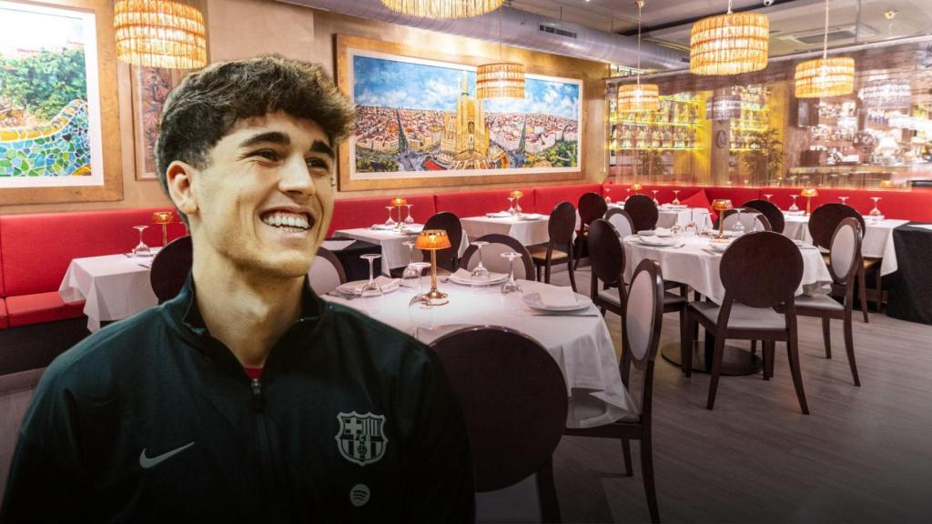 Pau Cubarsí en el restaurante Gaudim en un montaje