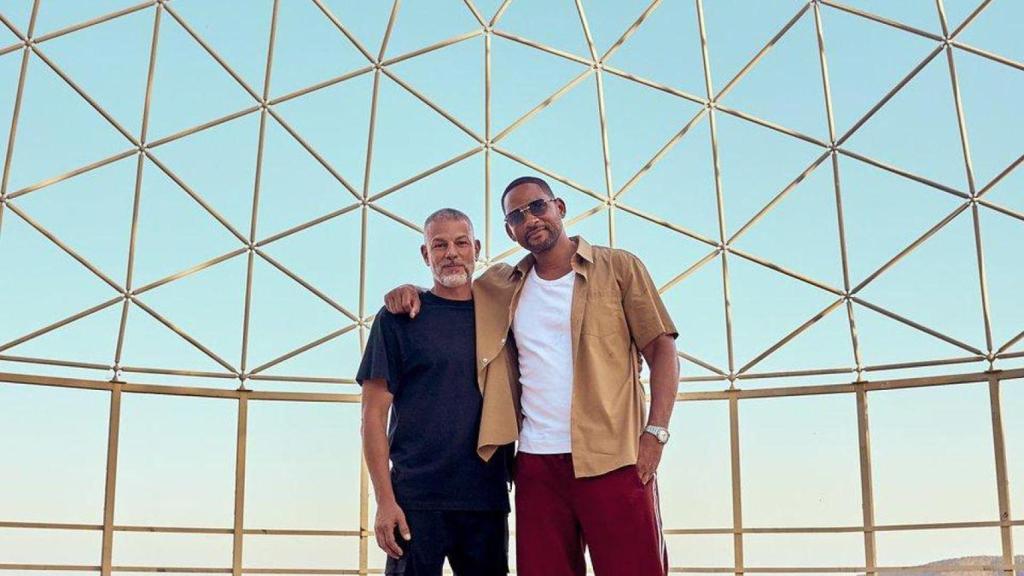 Yann Pissenem i Will Smith en la cúpula de Unvrs