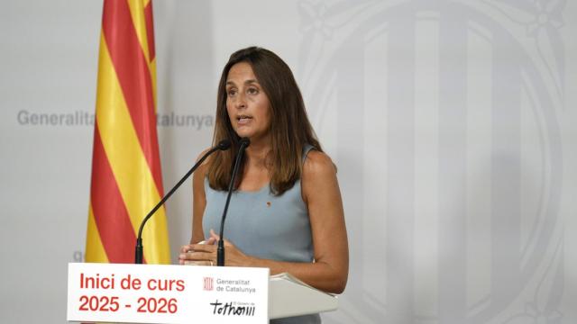 La 'consellera' de Educación y Formación Profesional, Esther Niubó, durante la presentación del curso académico 2025/2026, en una imagen de archivo