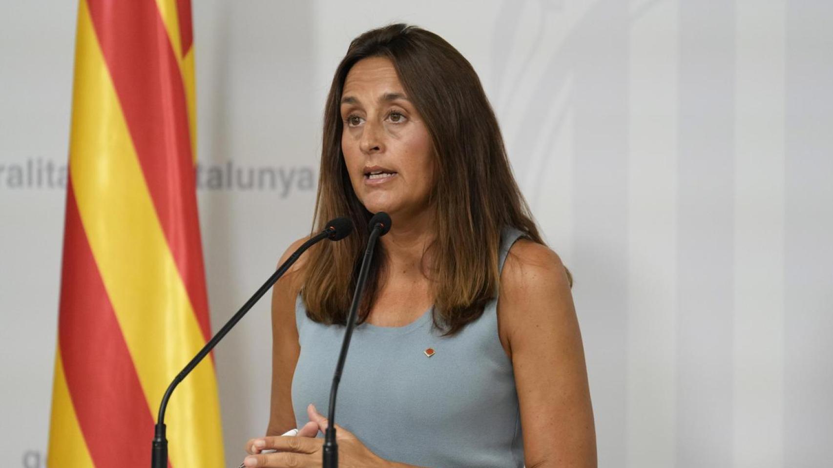 La 'consellera' de Educación y Formación Profesional, Esther Niubó, durante la presentación del curso académico 2025/2026, en una imagen de archivo