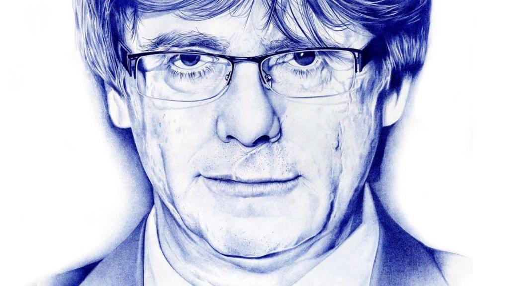 El retrato que Bicman entregó a Amer