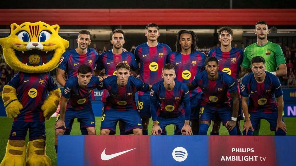 El once inicial del Barça ante el Valencia