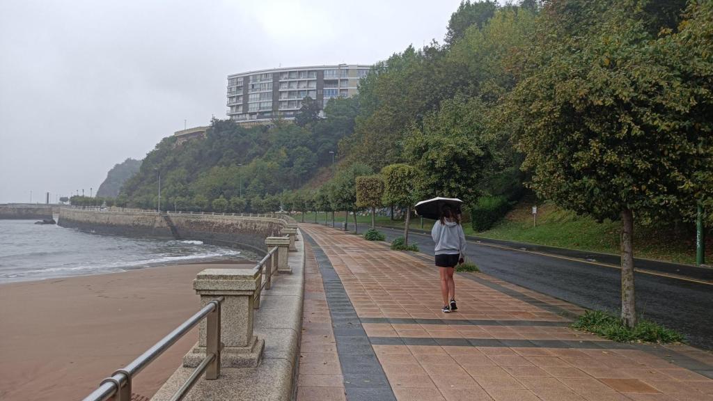 Un día lluvioso en el litoral catalán