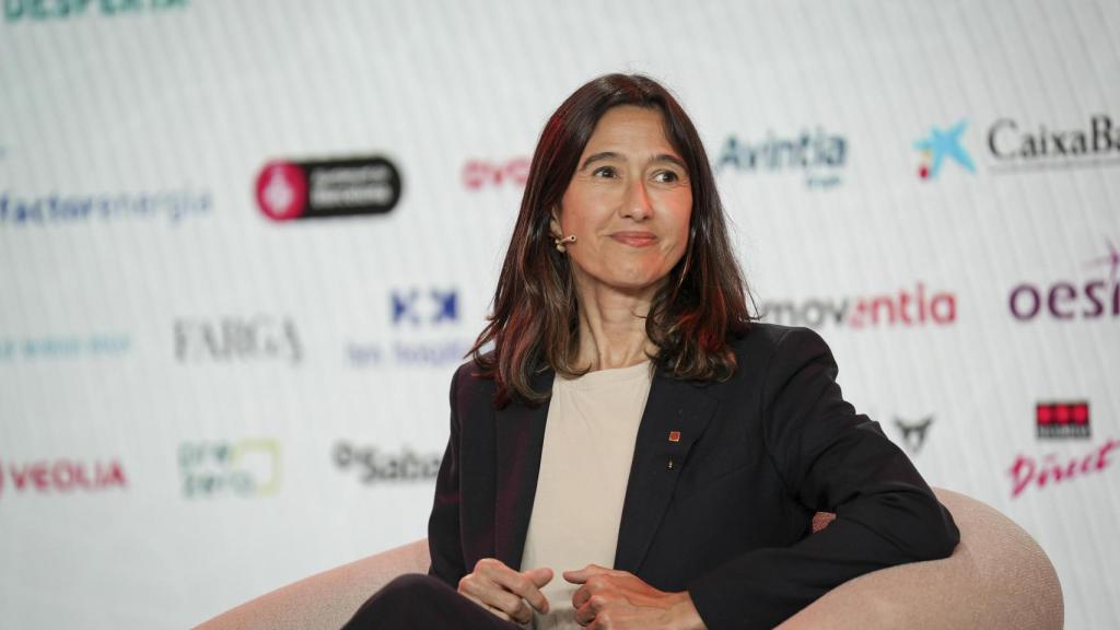 La 'consellera' de Interior y Segurdad Pública, Núria Parlon, durante su participación en el foro 'Bcn Desperta!'