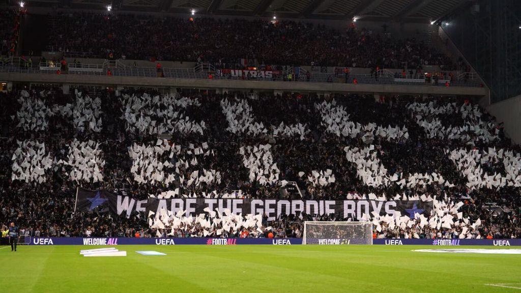 Aficionats del Newcastle a Saint James Park