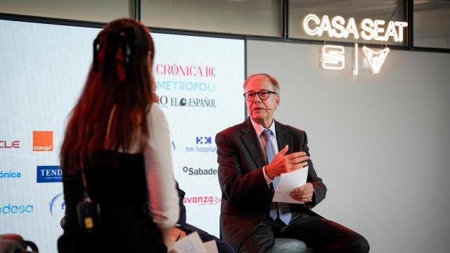 Josep Maria Martí, presidente de Moventia, durante el foro 'BCN Desperta!'
