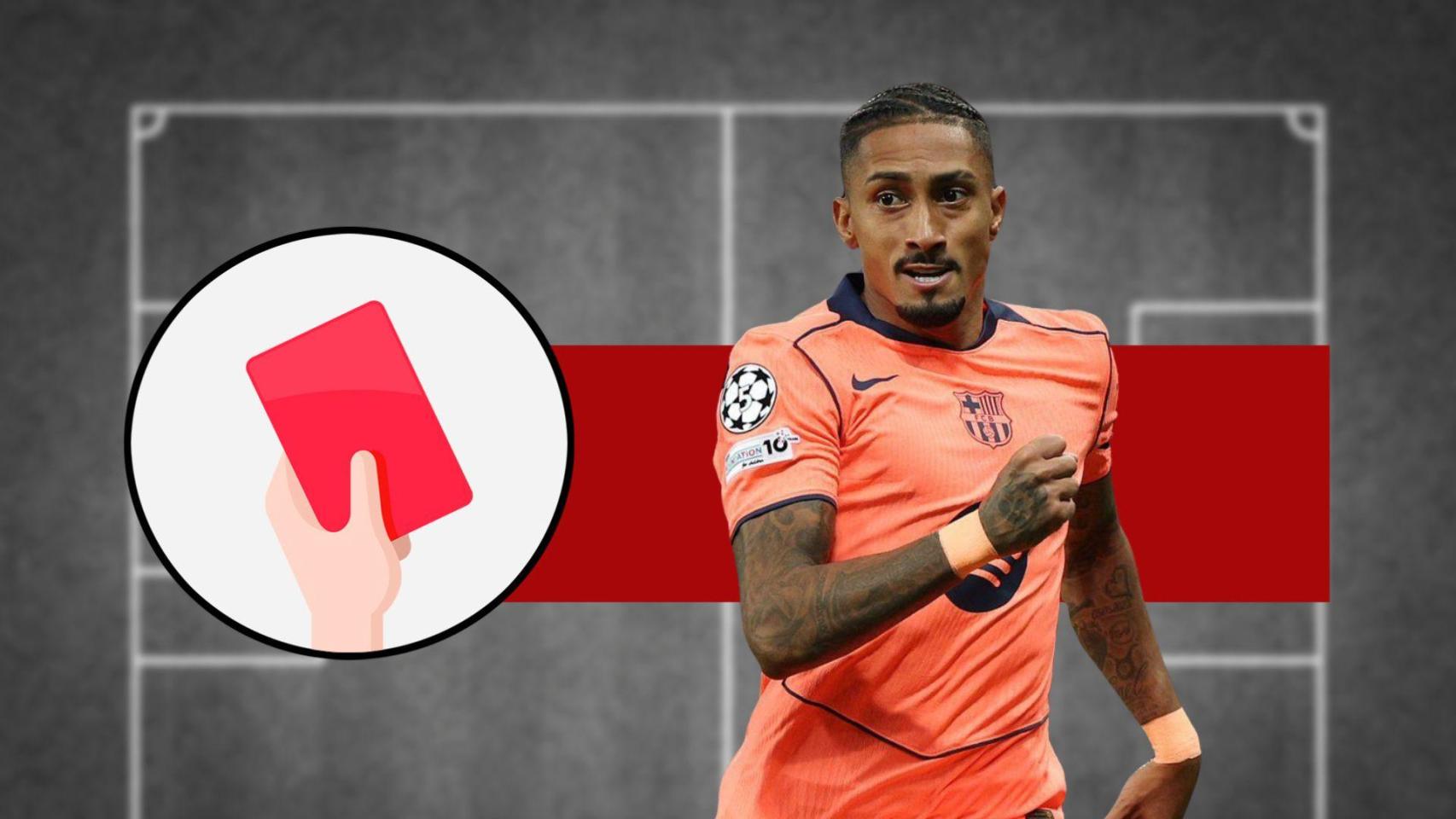 Tarjeta roja: Raphinha