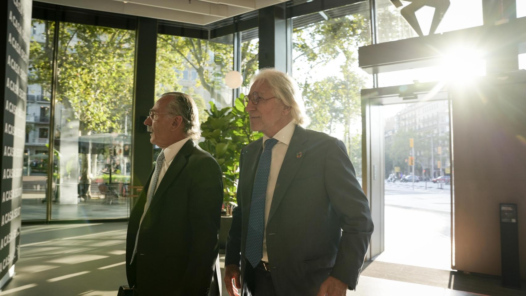 Luis Furnells, presidente ejecutivo de Grupo Oesía, y Josep Sánchez Llibre, presidente de Foment de Treball