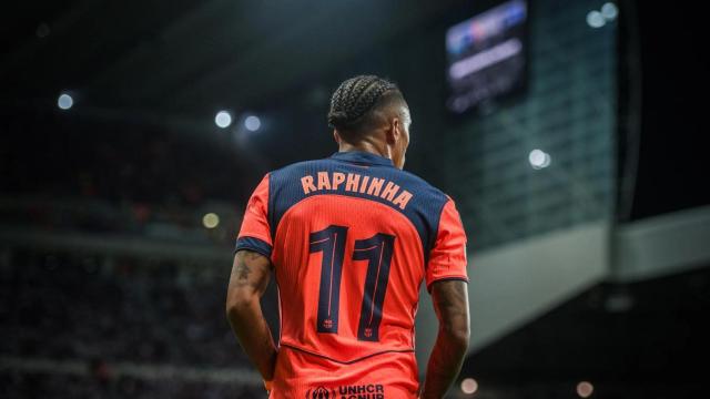 Raphinha en el Newcastle-Barça