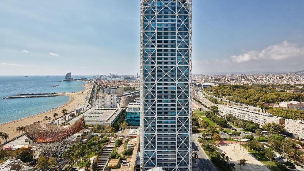 Vista aèria de l'Hotel Arts de Barcelona