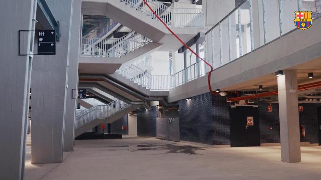 Los accesos del nuevo Camp Nou, listos para el regreso al estadio